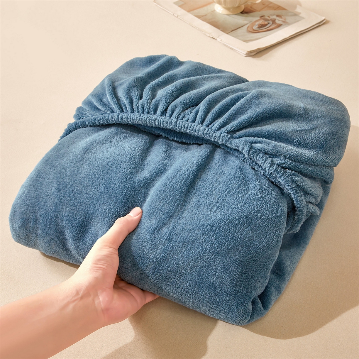 91家纺网 家纺一手货源 找家纺 （总）女子家纺 2025新款牛奶绒纯色床笠