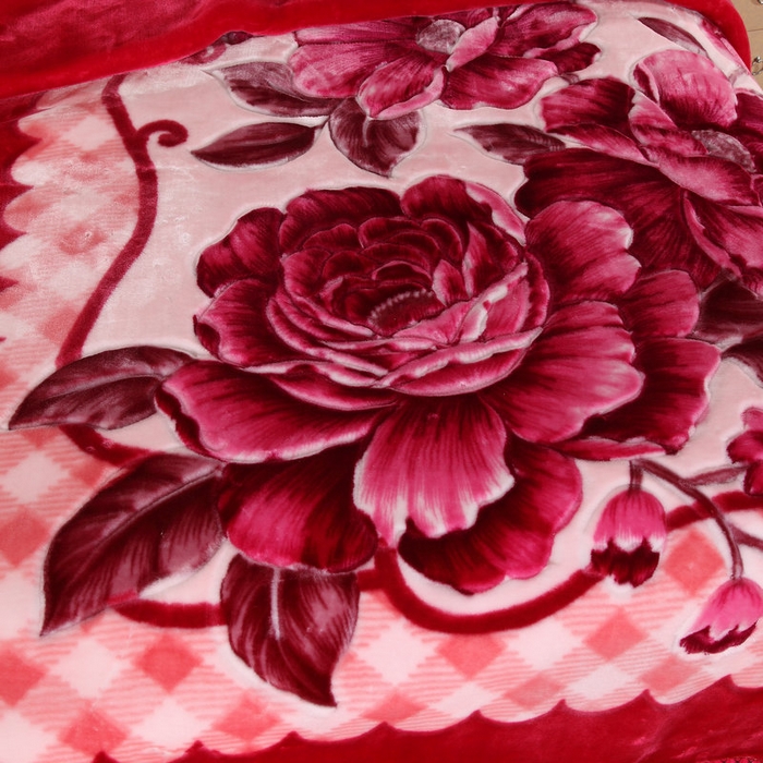 91家纺网 家纺一手货源 找家纺 新月家纺（锦威郎） 2025新款加厚超柔月光毯 1149橡皮红