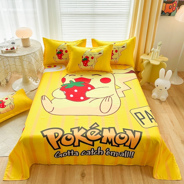 91家纺网 家纺一手货源 找家纺 （总）一电 2025新款卡通床单单件被单学生宿舍被罩三件套单人儿童上下床床单-第一批