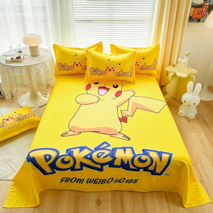 91家纺网 家纺一手货源 找家纺 （总）一电 2025新款卡通床单单件被单学生宿舍被罩三件套单人儿童上下床床单-第一批