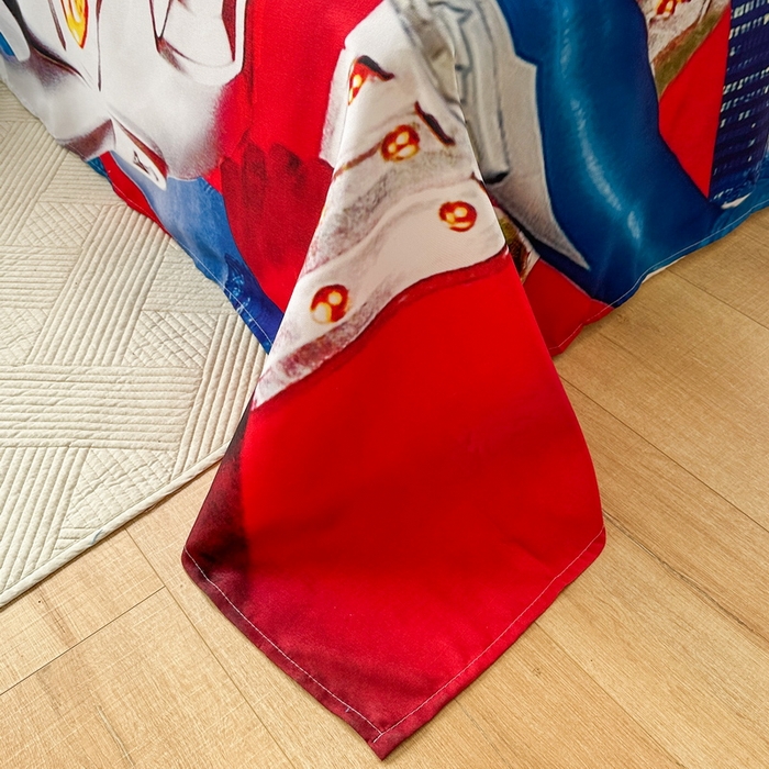 91家纺网 家纺一手货源 找家纺 一电 2025新款卡通床单单件被单学生宿舍被罩三件套单人儿童上下床床单-第一批 奥特家族