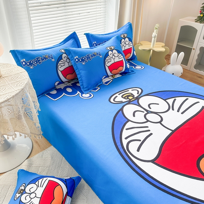 91家纺网 家纺一手货源 找家纺 一电 2025新款卡通床单单件被单学生宿舍被罩三件套单人儿童上下床床单-第一批 叮当快跑