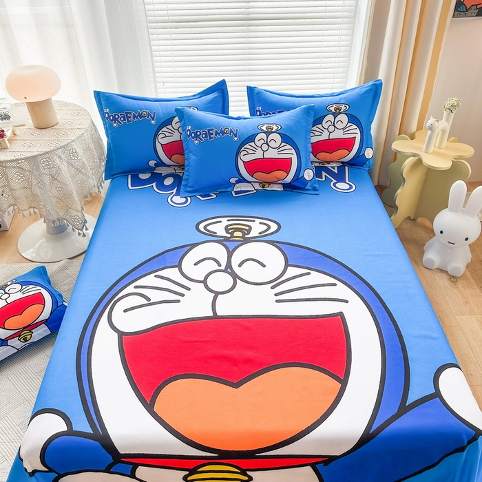 91家纺网 家纺一手货源 找家纺 一电 2025新款卡通床单单件被单学生宿舍被罩三件套单人儿童上下床床单-第一批 叮当快跑