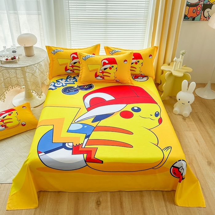 一电 2025新款卡通床单单件被单学生宿舍被罩三件套单人儿童上下床床单-第一批 小红帽皮卡丘