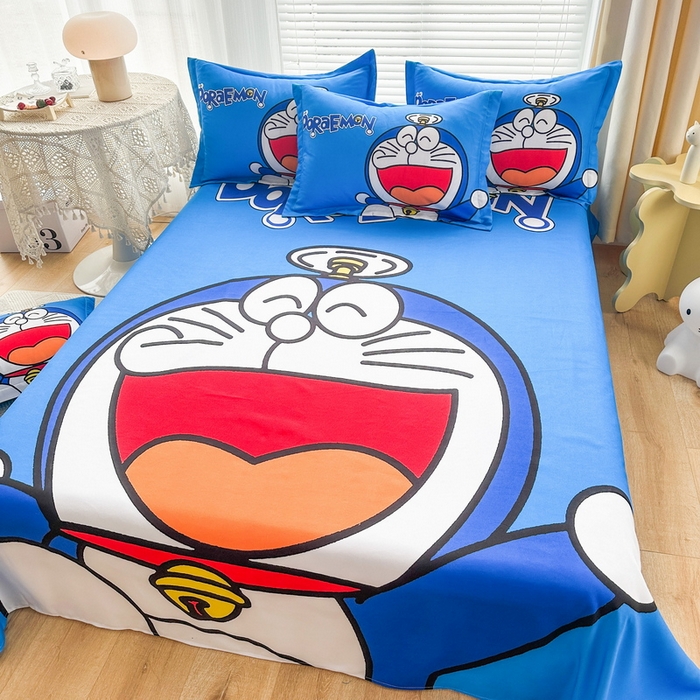 91家纺网 家纺一手货源 找家纺 一电 2025新款卡通床单单件被单学生宿舍被罩三件套单人儿童上下床床单-第一批 叮当快跑