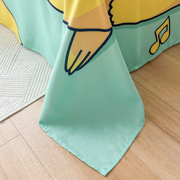 91家纺网 家纺一手货源 找家纺 一电 2025新款卡通床单单件被单学生宿舍被罩三件套单人儿童上下床床单-第一批 呼呼皮卡丘