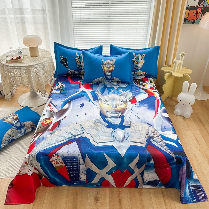 一电 2025新款卡通床单单件被单学生宿舍被罩三件套单人儿童上下床床单-第一批 奥特家族