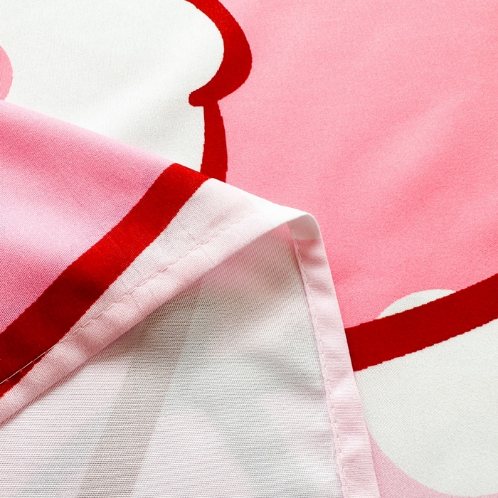 91家纺网 家纺一手货源 找家纺 一电 2025新款卡通床单单件被单学生宿舍被罩三件套单人儿童上下床床单-第一批 害羞KT