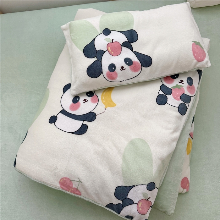 91家纺网 家纺一手货源 找家纺 （总）萌宝家纺 2025新款牛奶绒儿童被套幼儿园冬被可拆洗