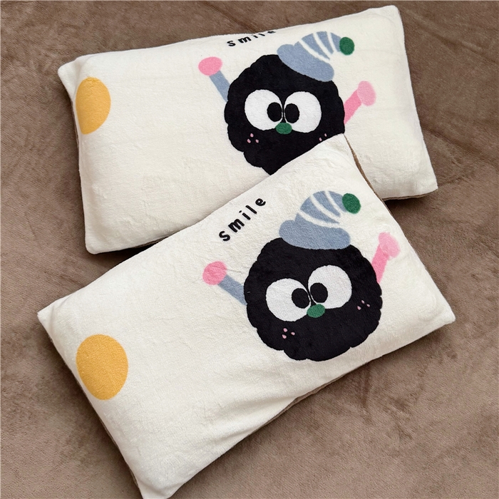 91家纺网 家纺一手货源 找家纺 萌宝家纺 2025新款牛奶绒儿童被套幼儿园冬被可拆洗 没烦恼