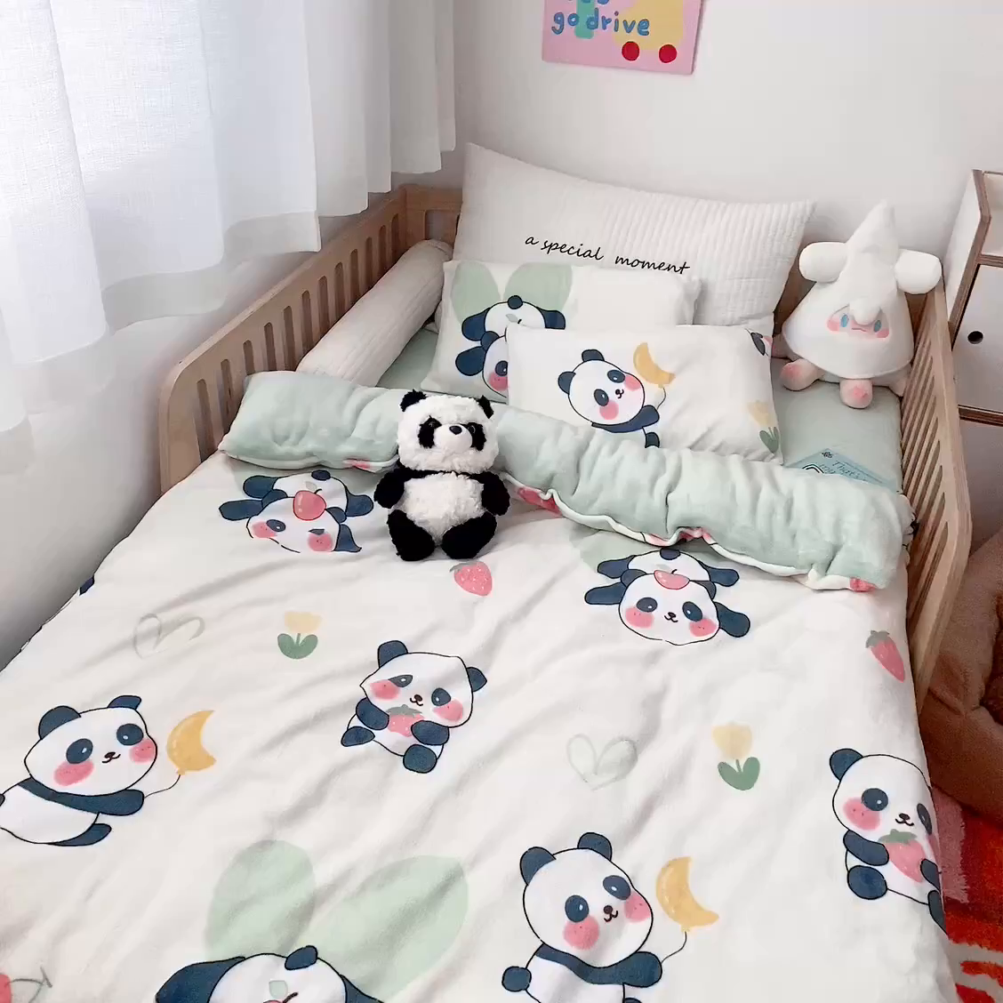 91家纺网 家纺一手货源 找家纺 （总）萌宝家纺 2025新款牛奶绒儿童被套幼儿园冬被可拆洗