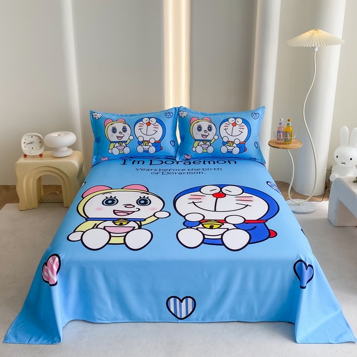 91家纺网 家纺一手货源 找家纺 一电 2025新款卡通床单单件被单学生宿舍被罩三件套单人儿童上下床床单-第二批 讲故事