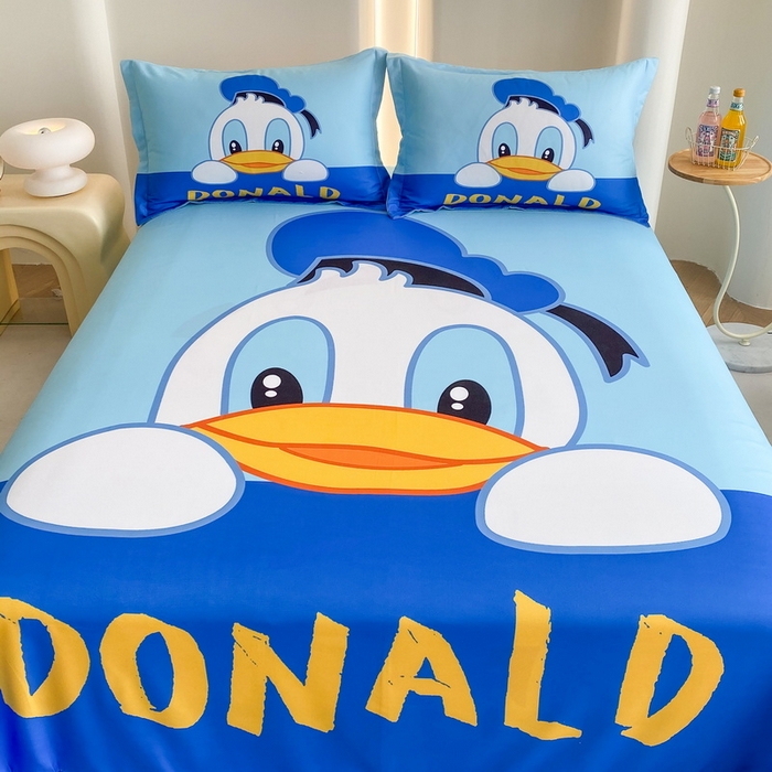 91家纺网 家纺一手货源 找家纺 一电 2025新款卡通床单单件被单学生宿舍被罩三件套单人儿童上下床床单-第二批 起立