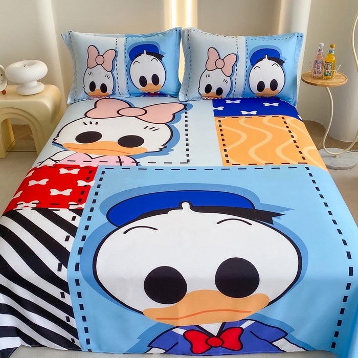 91家纺网 家纺一手货源 找家纺 一电 2025新款卡通床单单件被单学生宿舍被罩三件套单人儿童上下床床单-第二批 上课