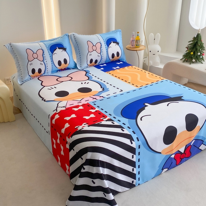 91家纺网 家纺一手货源 找家纺 一电 2025新款卡通床单单件被单学生宿舍被罩三件套单人儿童上下床床单-第二批 上课