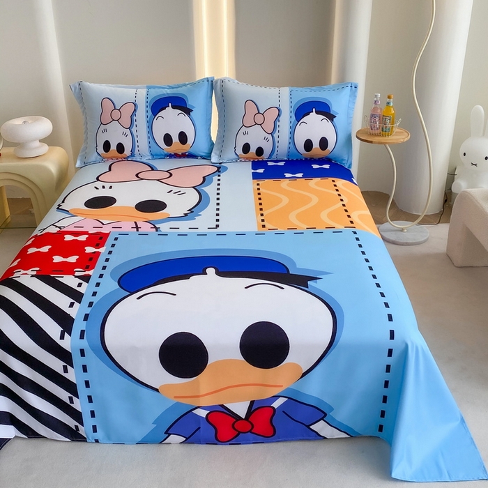 91家纺网 家纺一手货源 找家纺 一电 2025新款卡通床单单件被单学生宿舍被罩三件套单人儿童上下床床单-第二批 上课