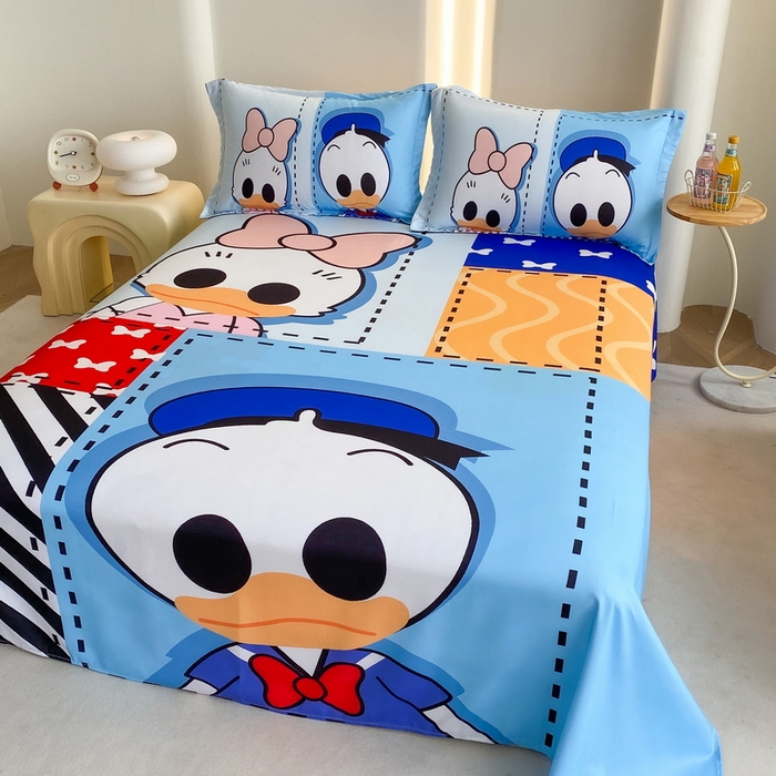 91家纺网 家纺一手货源 找家纺 一电 2025新款卡通床单单件被单学生宿舍被罩三件套单人儿童上下床床单-第二批 上课