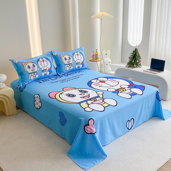 91家纺网 家纺一手货源 找家纺 一电 2025新款卡通床单单件被单学生宿舍被罩三件套单人儿童上下床床单-第二批 讲故事