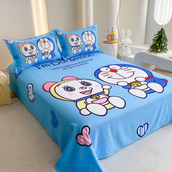 91家纺网 家纺一手货源 找家纺 一电 2025新款卡通床单单件被单学生宿舍被罩三件套单人儿童上下床床单-第二批 讲故事