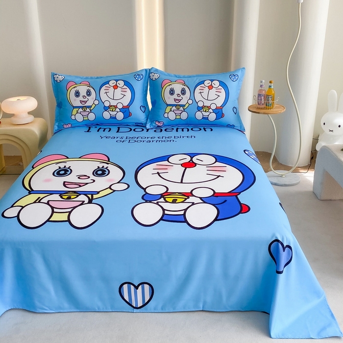 91家纺网 家纺一手货源 找家纺 一电 2025新款卡通床单单件被单学生宿舍被罩三件套单人儿童上下床床单-第二批 讲故事