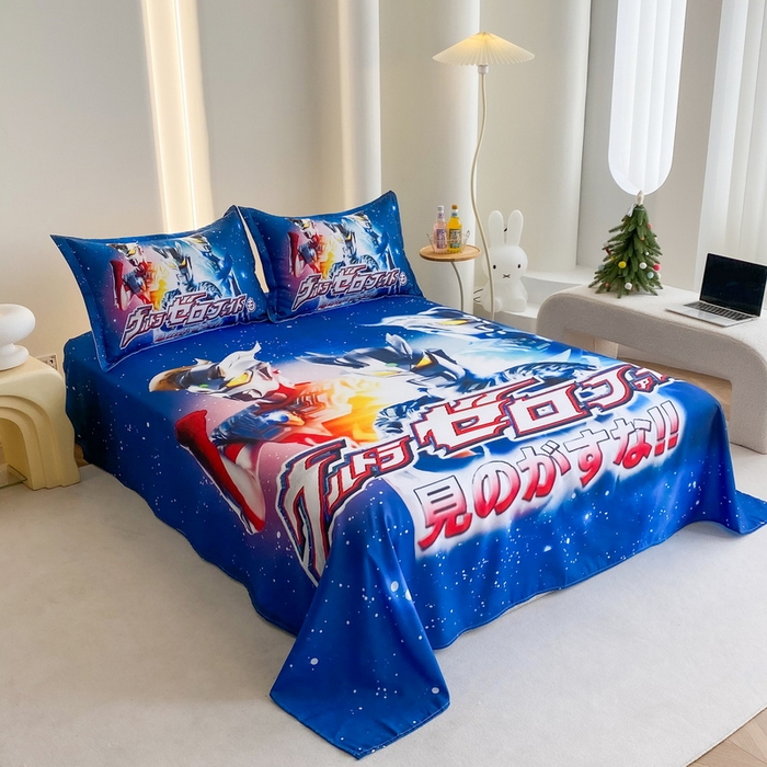 91家纺网 家纺一手货源 找家纺 一电 2025新款卡通床单单件被单学生宿舍被罩三件套单人儿童上下床床单-第二批 赛罗