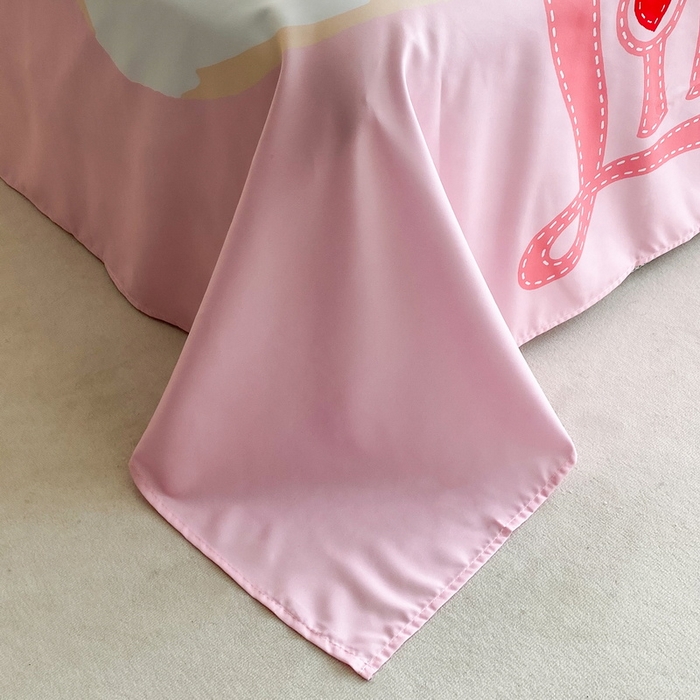 91家纺网 家纺一手货源 找家纺 一电 2025新款卡通床单单件被单学生宿舍被罩三件套单人儿童上下床床单-第二批 贝贝熊