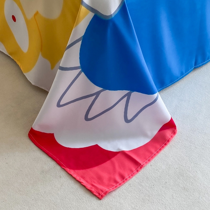 91家纺网 家纺一手货源 找家纺 一电 2025新款卡通床单单件被单学生宿舍被罩三件套单人儿童上下床床单-第二批 嘻嘻皮卡丘