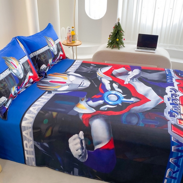 91家纺网 家纺一手货源 找家纺 一电 2025新款卡通床单单件被单学生宿舍被罩三件套单人儿童上下床床单-第二批 欧布