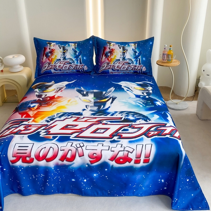 91家纺网 家纺一手货源 找家纺 一电 2025新款卡通床单单件被单学生宿舍被罩三件套单人儿童上下床床单-第二批 赛罗