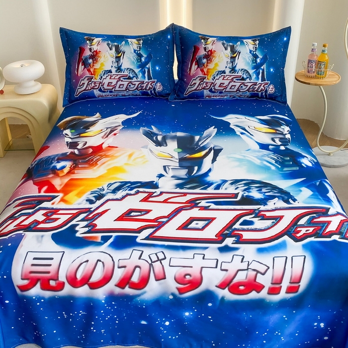 91家纺网 家纺一手货源 找家纺 一电 2025新款卡通床单单件被单学生宿舍被罩三件套单人儿童上下床床单-第二批 赛罗