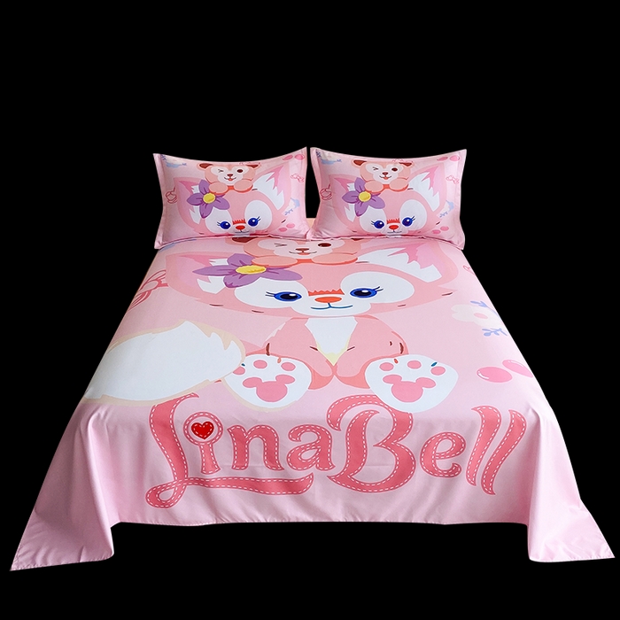 91家纺网 家纺一手货源 找家纺 一电 2025新款卡通床单单件被单学生宿舍被罩三件套单人儿童上下床床单-第二批 贝贝熊