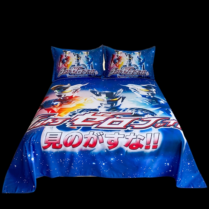 91家纺网 家纺一手货源 找家纺 一电 2025新款卡通床单单件被单学生宿舍被罩三件套单人儿童上下床床单-第二批 赛罗