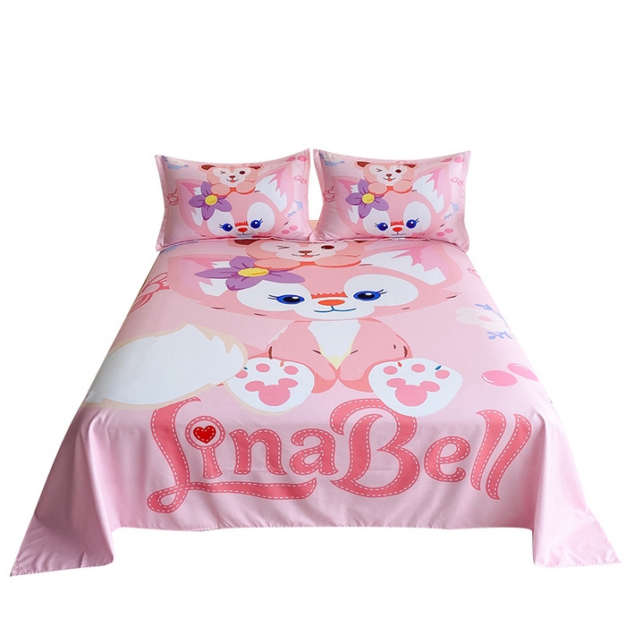 91家纺网 家纺一手货源 找家纺 一电 2025新款卡通床单单件被单学生宿舍被罩三件套单人儿童上下床床单-第二批 贝贝熊