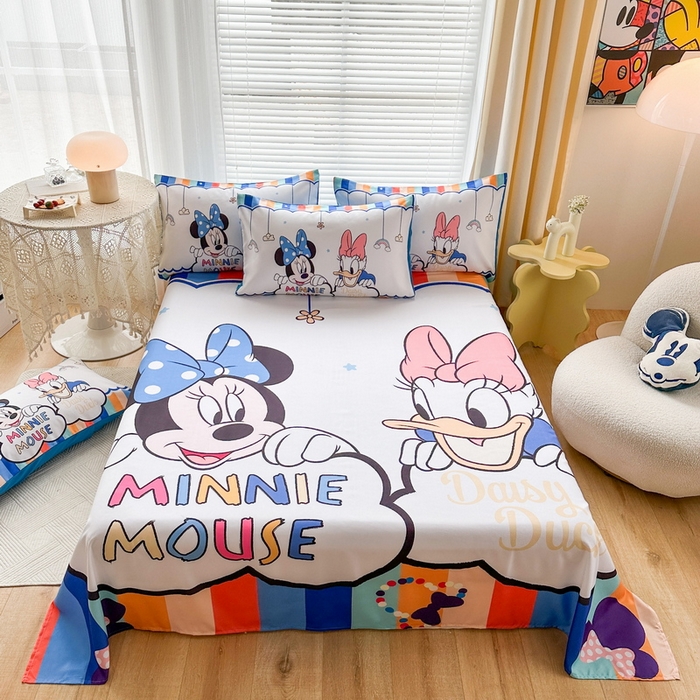 91家纺网 家纺一手货源 找家纺 （总）一电 2025新款卡通床单单件被单学生宿舍被罩三件套单人儿童上下床床单-第三批