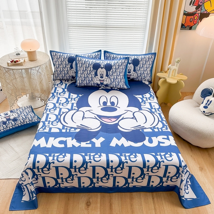 91家纺网 家纺一手货源 找家纺 （总）一电 2025新款卡通床单单件被单学生宿舍被罩三件套单人儿童上下床床单-第三批