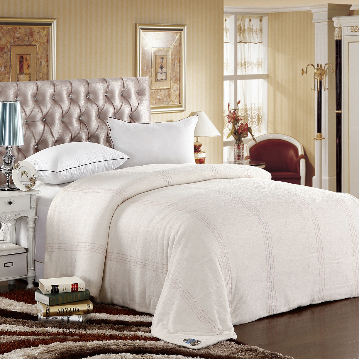 91家纺网 家纺一手货源 找家纺 （总）新月家纺（锦威郎） 2025新款新疆特级长绒棉花被子被芯