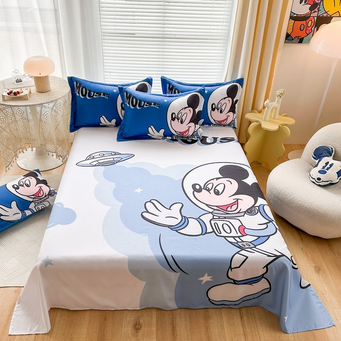 一电 2025新款卡通床单单件被单学生宿舍被罩三件套单人儿童上下床床单-第三批 太空米奇