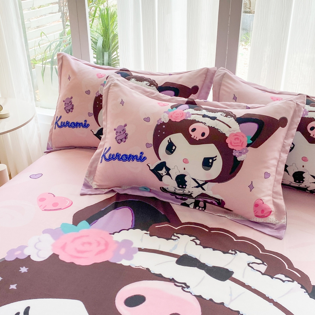 91家纺网 家纺一手货源 找家纺 一电 2025新款卡通床单单件被单学生宿舍被罩三件套单人儿童上下床床单-第四批 公主库洛米