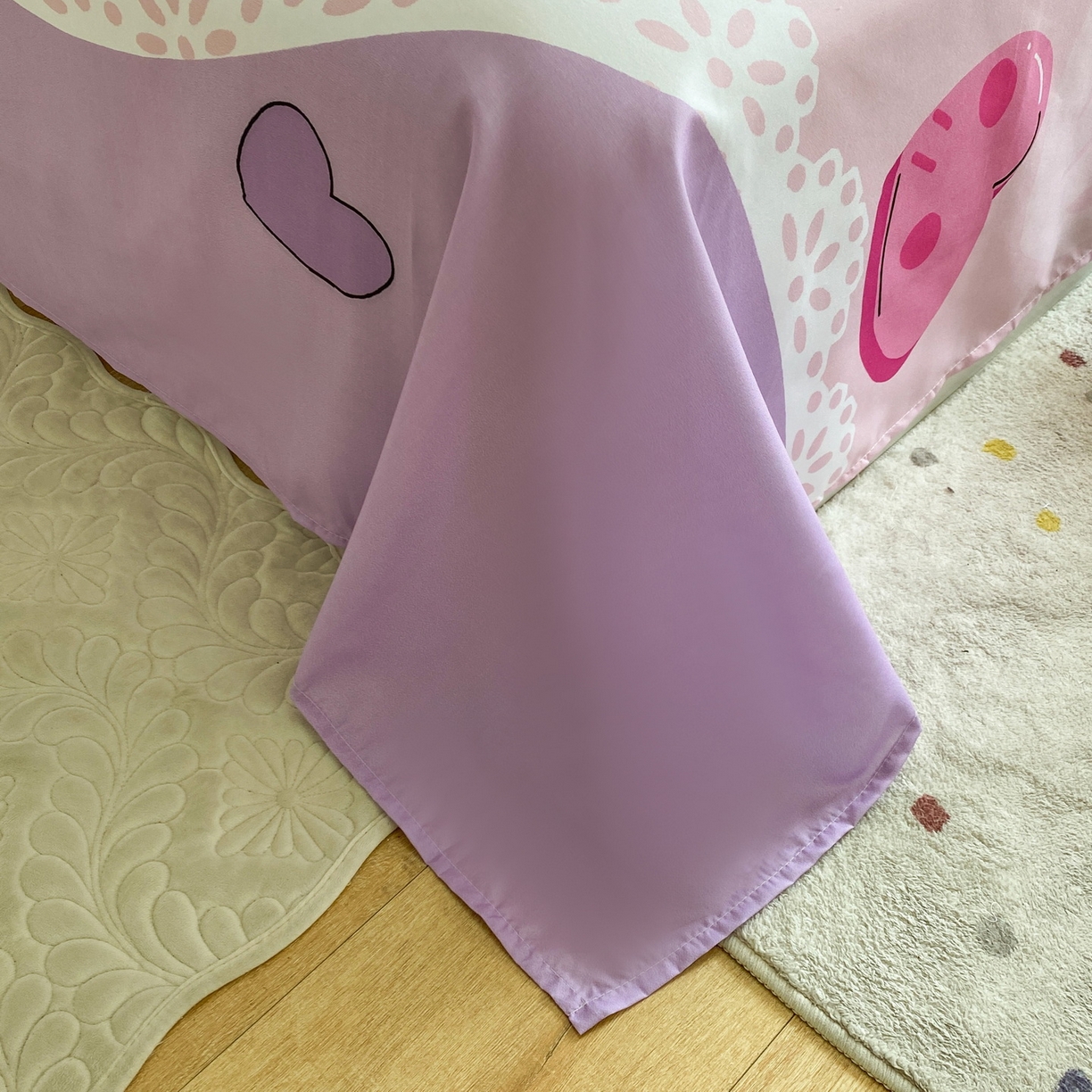 91家纺网 家纺一手货源 找家纺 一电 2025新款卡通床单单件被单学生宿舍被罩三件套单人儿童上下床床单-第四批 公主库洛米