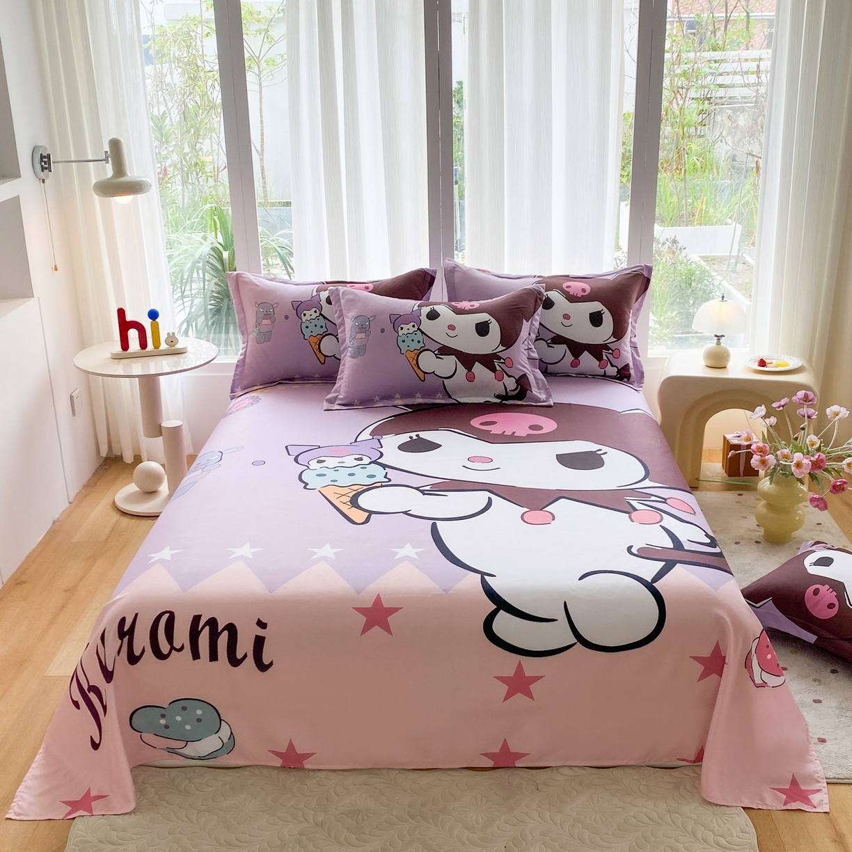 一电 2025新款卡通床单单件被单学生宿舍被罩三件套单人儿童上下床床单-第四批 甜筒库洛米