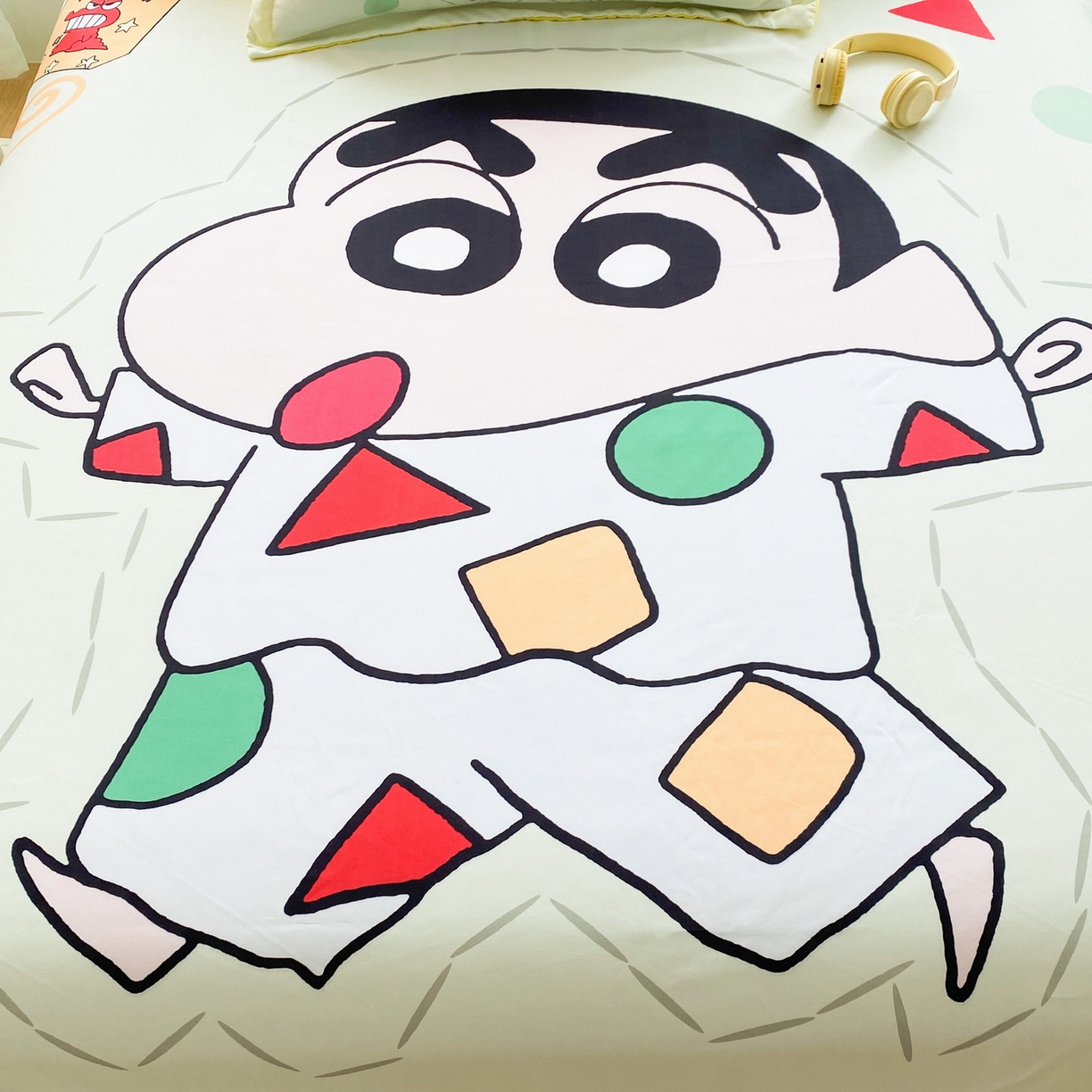 91家纺网 家纺一手货源 找家纺 一电 2025新款卡通床单单件被单学生宿舍被罩三件套单人儿童上下床床单-第四批 小新