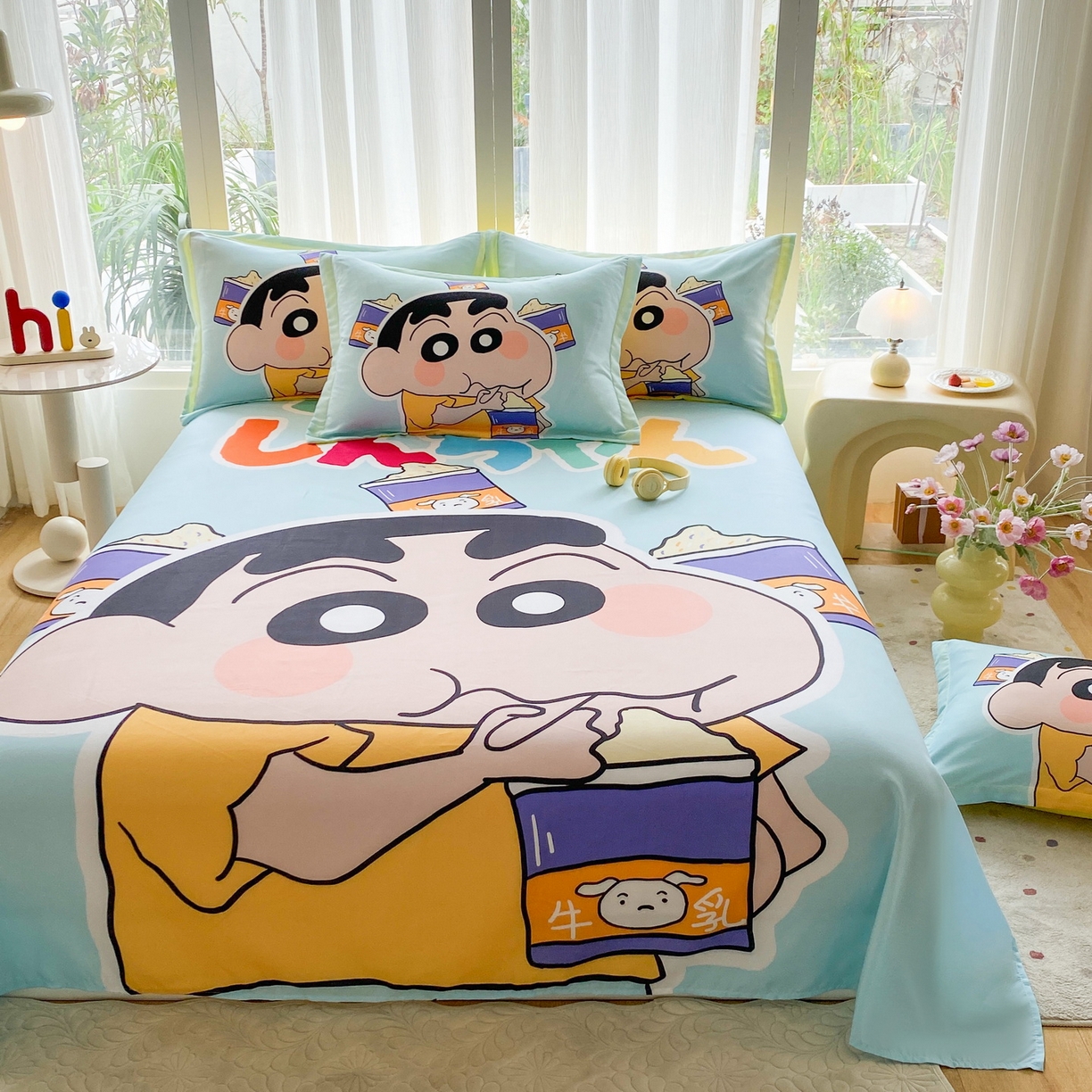 91家纺网 家纺一手货源 找家纺 （总）一电 2025新款卡通床单单件被单学生宿舍被罩三件套单人儿童上下床床单-第四批