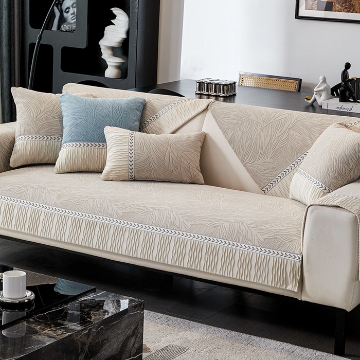 91家纺网 家纺一手货源 找家纺 （总）峻杨 2025新款柔软亲肤雪尼尔沙发垫耐用耐磨防滑四季可用可机洗水洗定制尺寸请联系客服-清馨梦圆