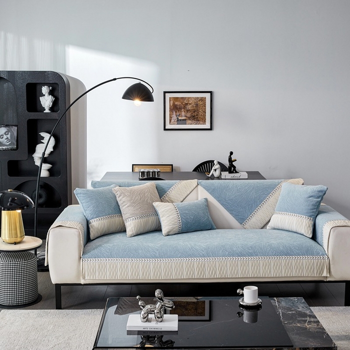 91家纺网 家纺一手货源 找家纺 （总）峻杨 2025新款柔软亲肤雪尼尔沙发垫耐用耐磨防滑四季可用可机洗水洗定制尺寸请联系客服-清馨梦圆