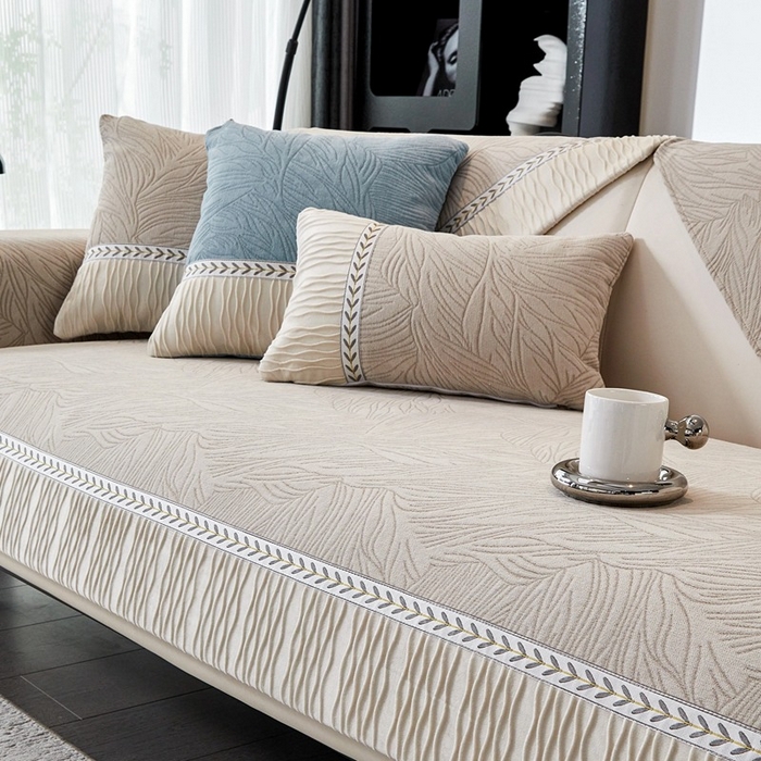 91家纺网 家纺一手货源 找家纺 （总）峻杨 2025新款柔软亲肤雪尼尔沙发垫耐用耐磨防滑四季可用可机洗水洗定制尺寸请联系客服-清馨梦圆