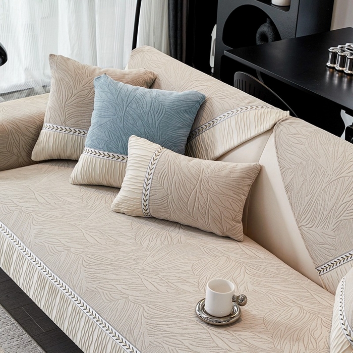 91家纺网 家纺一手货源 找家纺 （总）峻杨 2025新款柔软亲肤雪尼尔沙发垫耐用耐磨防滑四季可用可机洗水洗定制尺寸请联系客服-清馨梦圆