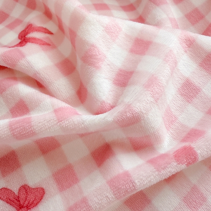 91家纺网 家纺一手货源 找家纺 梵克保罗 2025秋冬新款印花牛奶绒床盖炕垫炕盖四件套-云裳 云裳-花样甜心