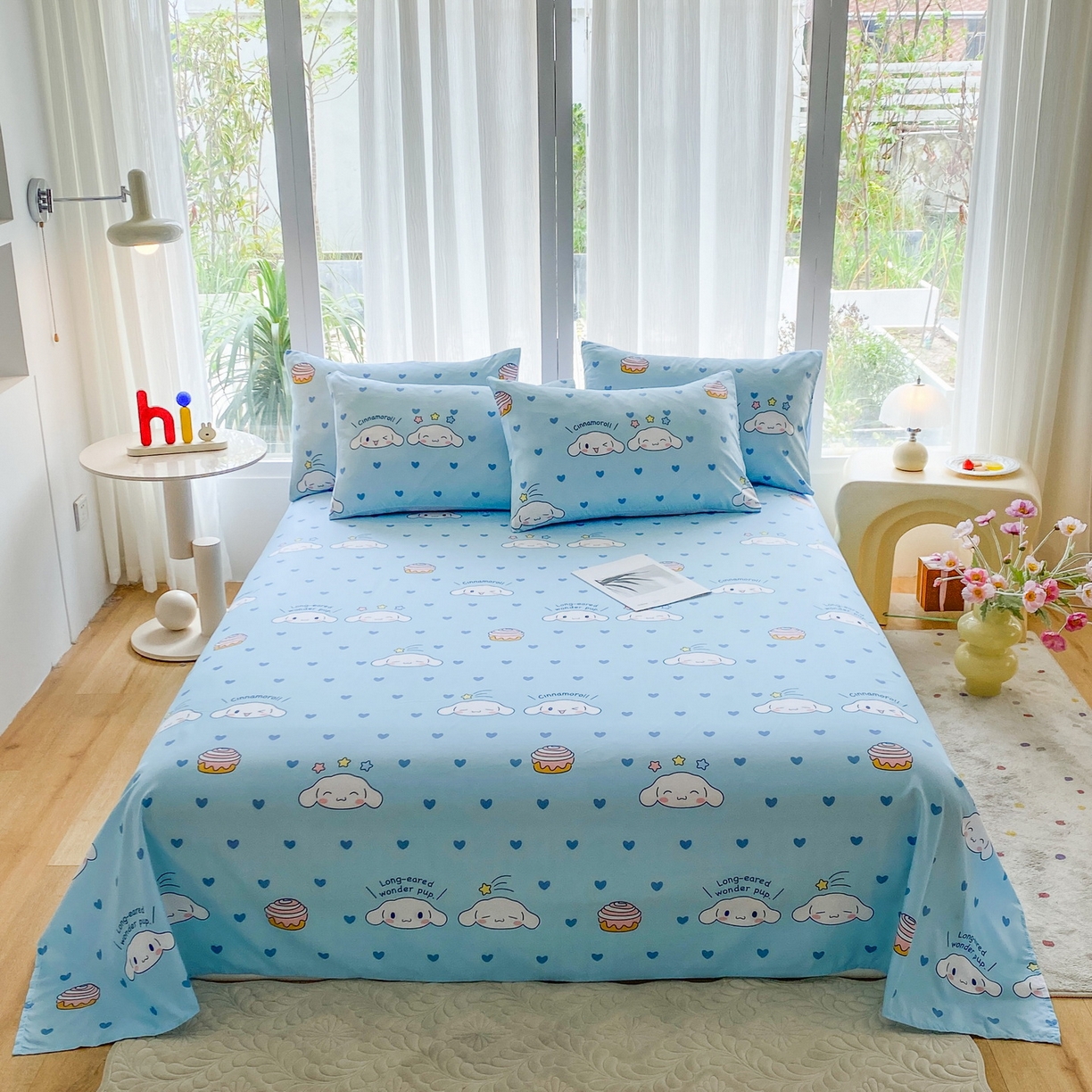 91家纺网 家纺一手货源 找家纺 一电 2025新款卡通床单单件被单学生宿舍被罩三件套单人儿童上下床床单-第五批 星空玉桂狗