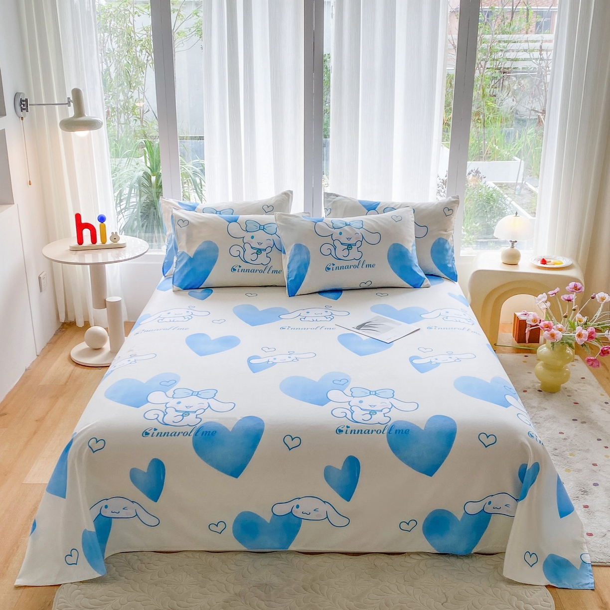 91家纺网 家纺一手货源 找家纺 一电 2025新款卡通床单单件被单学生宿舍被罩三件套单人儿童上下床床单-第五批 爱心玉桂狗