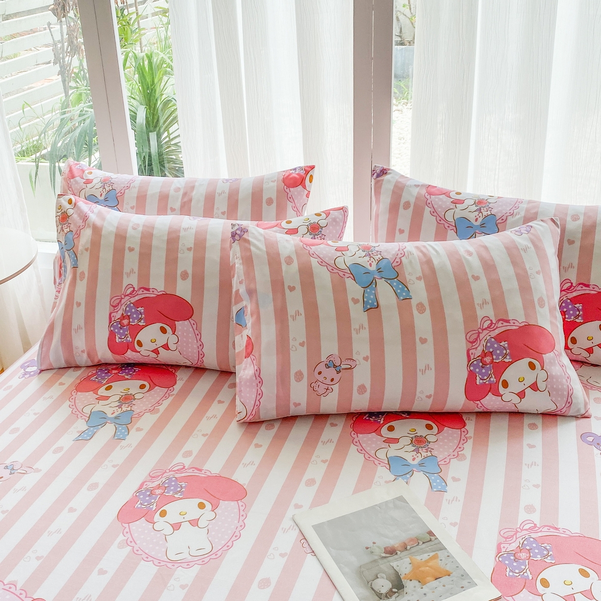 91家纺网 家纺一手货源 找家纺 一电 2025新款卡通床单单件被单学生宿舍被罩三件套单人儿童上下床床单-第五批 田园美乐蒂